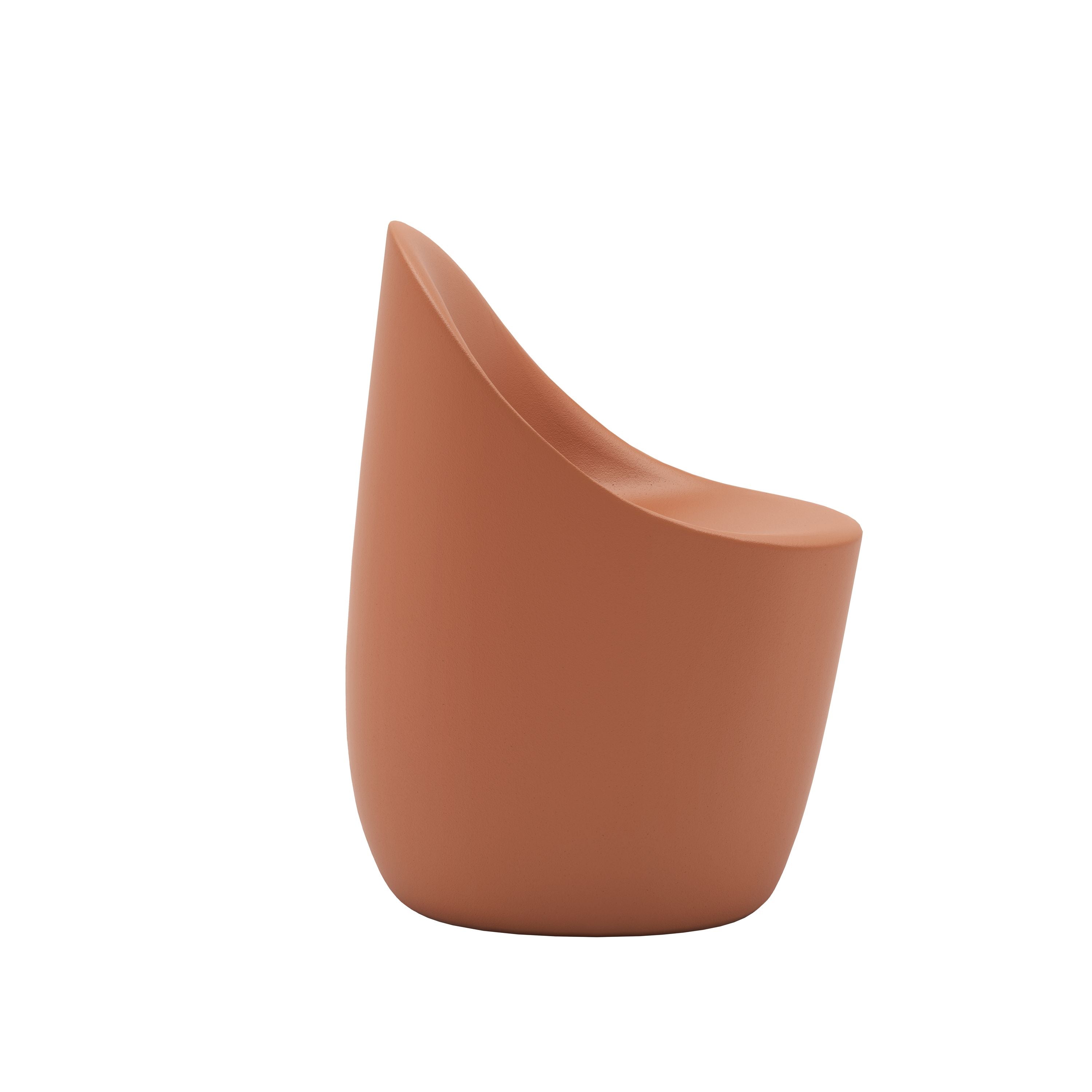 Silla de adoquines qeeboo, terracota