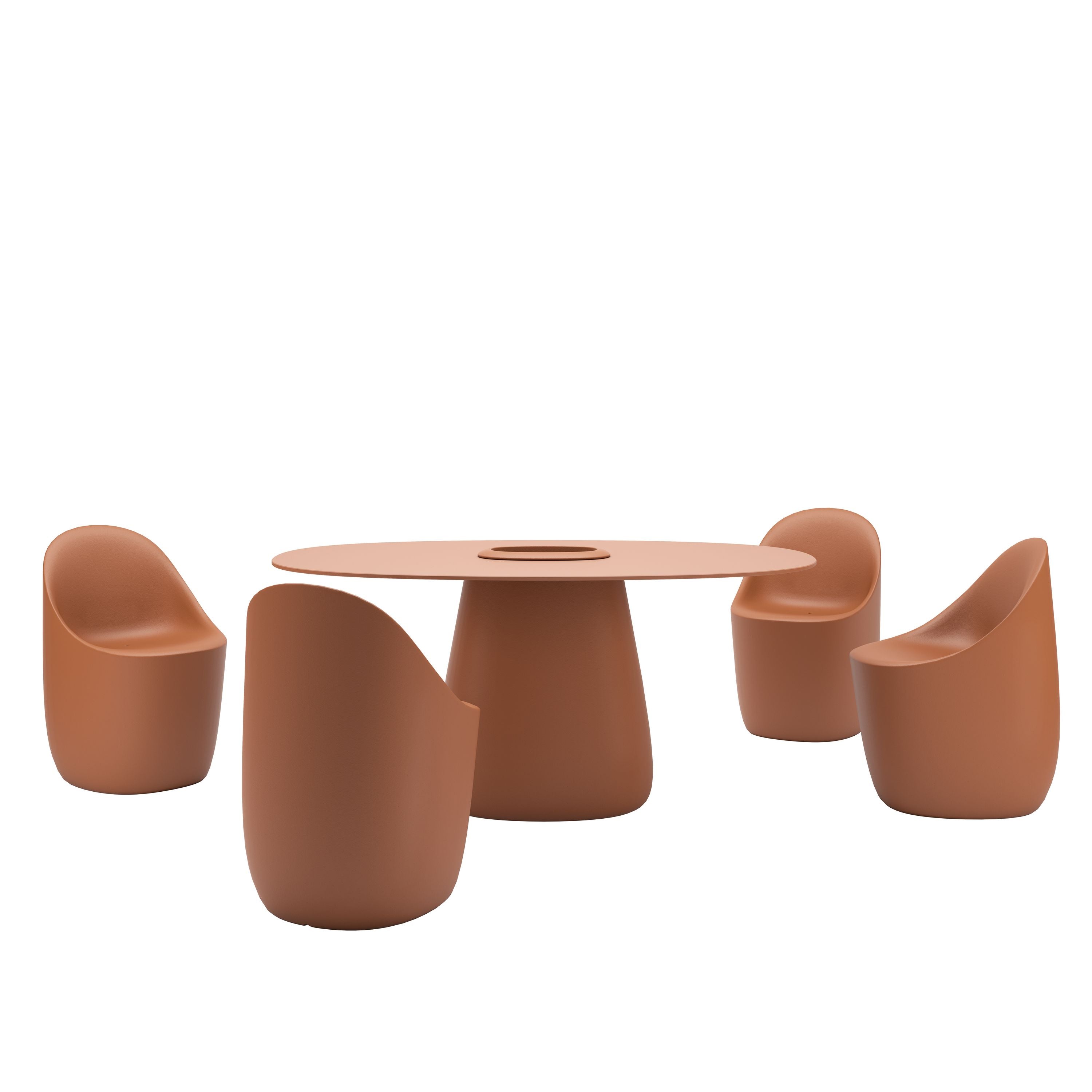 Sedia a ciottoli Qeeboo, terracotta