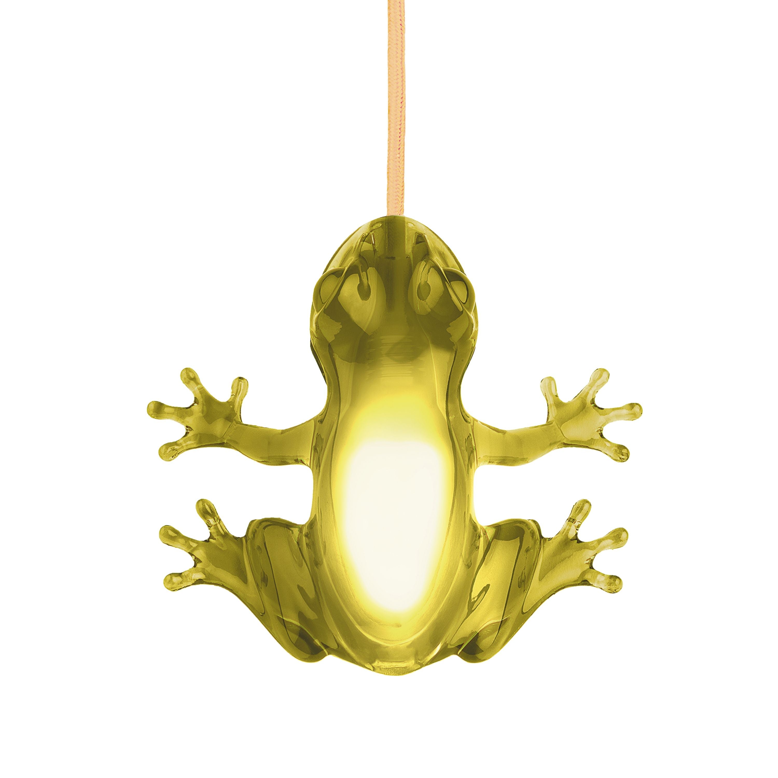 Qeeboo Hungry Frog Lamp，黄玉